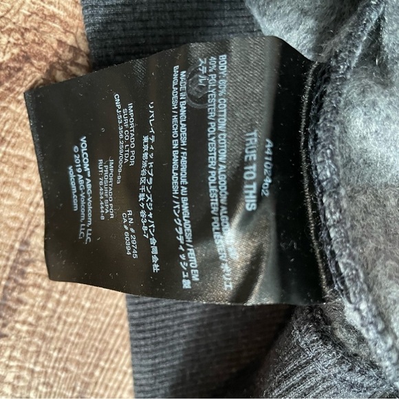 Volcom Men's Gray Hoodie Size Small - Picture 4 of 4